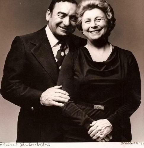 Gene and Ida, a portrait to celebrate their 45th wedding anniversary. Photo taken by legendary photographer Victor Skrebneski