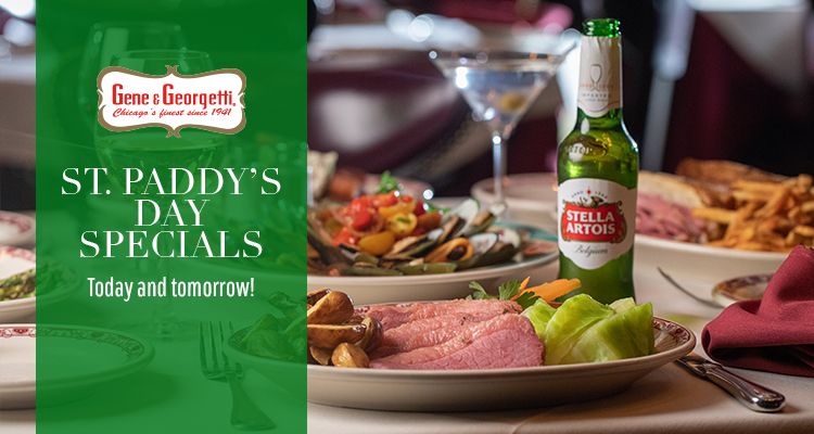 St Paddy’s Day Specials At Gene & Georgetti