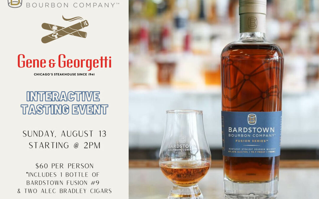 Bardstown Bourbon at Gene & Georgetti this Sunday!
